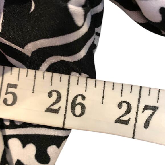 Jaclyn Smith Top Women's Size 3x Pullover Liquid Knit Coquette Paisley Beaded - Picture 7 of 7